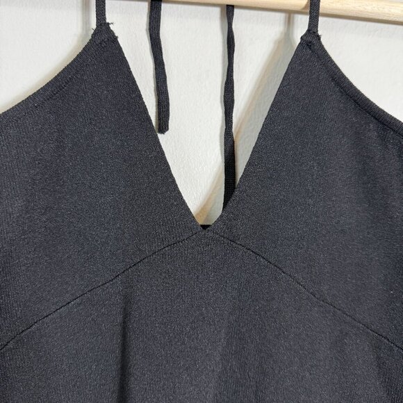 Mango Halter Bodycon Mini Dress Women's XS Black Cocktail Party Going Out NWOT - Picture 6 of 14